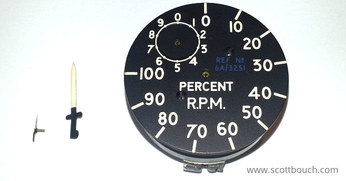 Aircraft percent rpm tachometer indicator: Taking the hands off