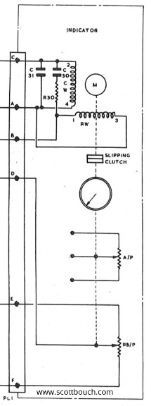 Cold War Jet fuel contents gauge circuit