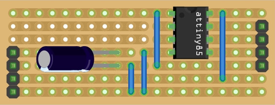 ATtiny85 Arduino Uno Programmer Circuit