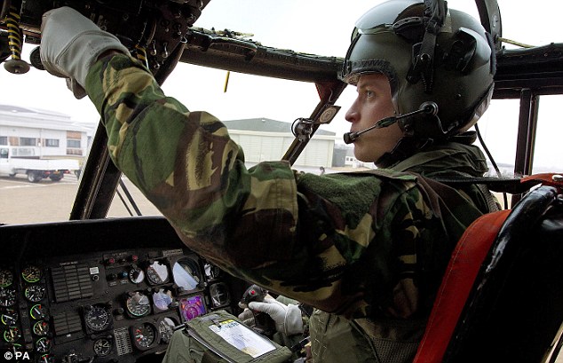 British Mk4B/4L Flying Helmet - Prince William in SAR Sea King