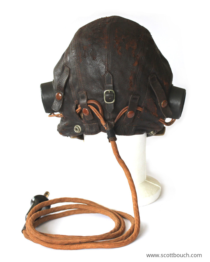 British Aircrew Wired C-Type Helmet, Late Pattern