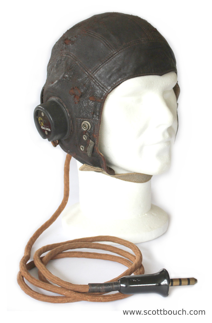 British Aircrew Wired C-Type Helmet, Late Pattern