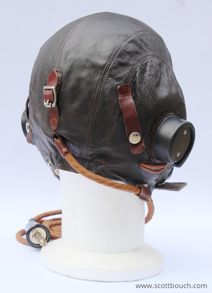 British Aircrew  Wired C-Type Helmet, Early Pattern