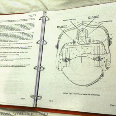 British Mk4A4 Flying Helmet Diagram