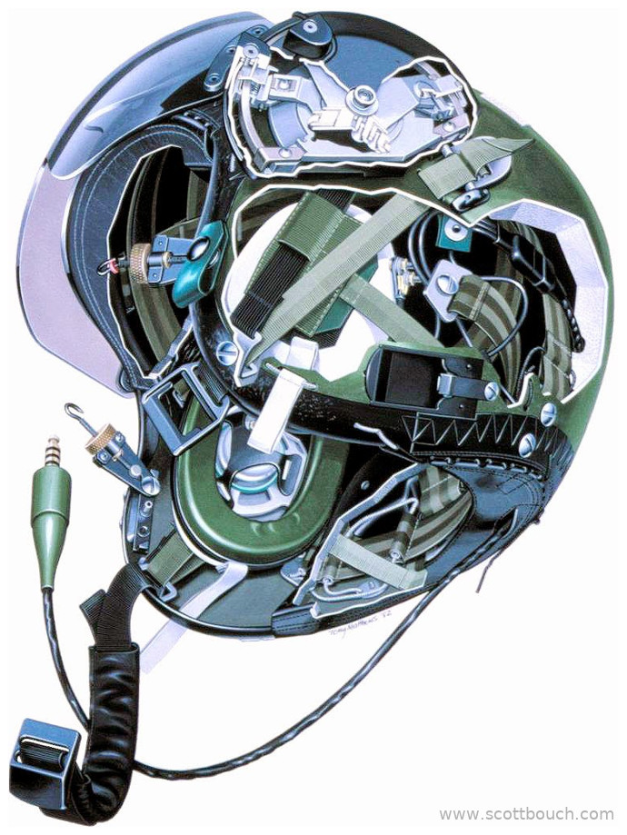 British Mk4A Flying Helmet Cutaway by Tony Matthews