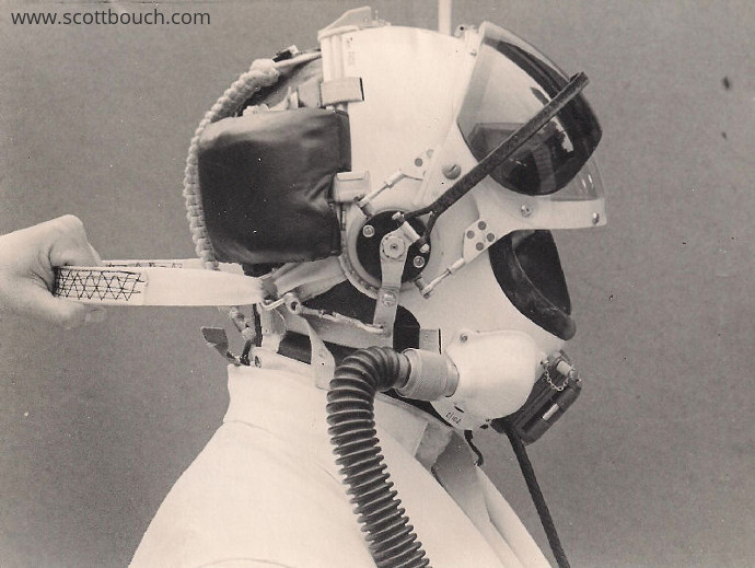 TSR2 modified partial pressure helmet BWT - under test