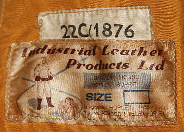 British Aircrew Mk4A Life Jacket made by Industrial Leather Products Ltd