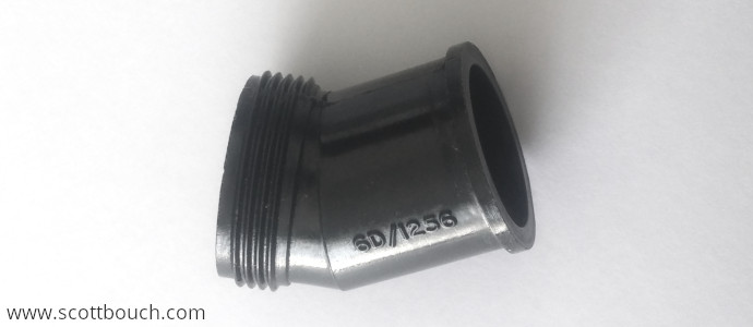 H-Type mask oxygen inlet elbow