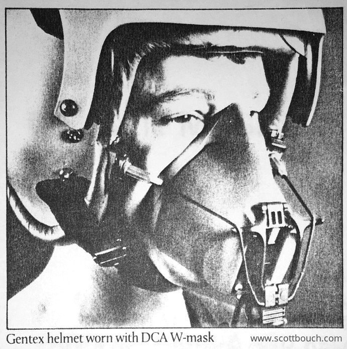 British aircrew W-Type Oxygen Mask DCA design Brochure