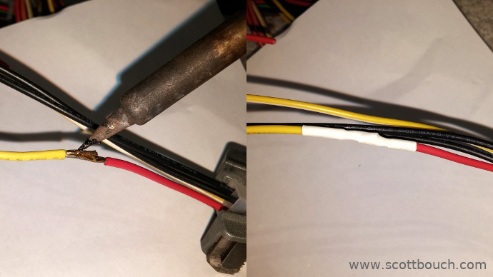 Splicing power supply wires