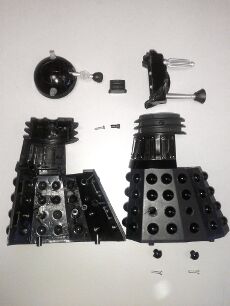 RC Dalek toy taken apart