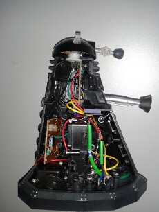 Radio controlled Dalek toy wiring