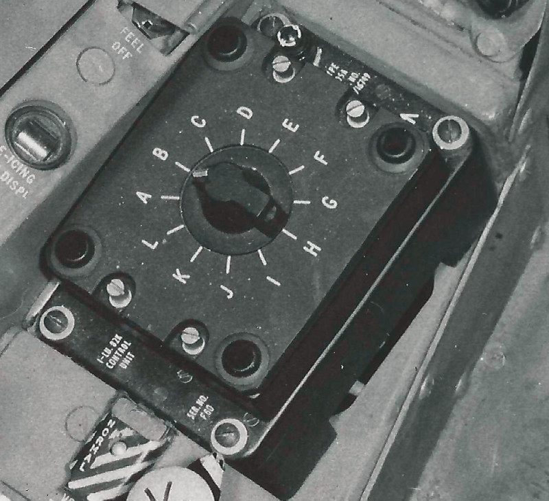 Example Type 705A ILS control unit in the cockpit of F Mk.53 Lightning 53-666