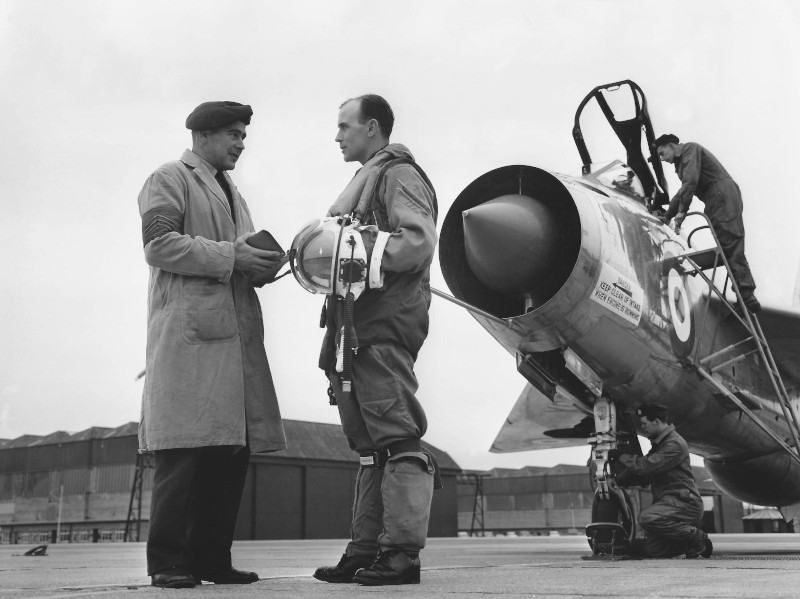 Lightning F Mk.1 Sqn.Ldr R. R. Harding 1960