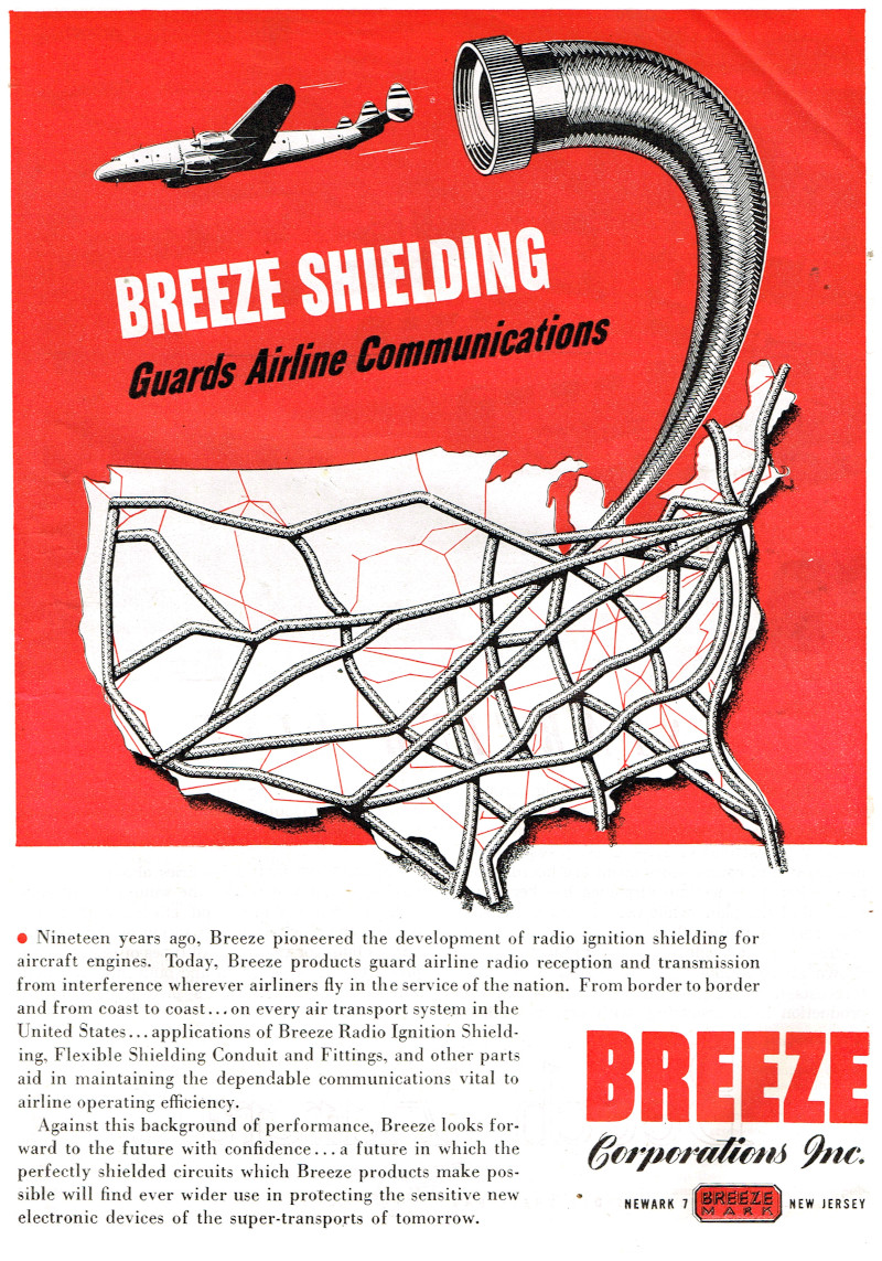 US Breeze Corporation Inc - Cable shielding - Published: Flying, January 1946