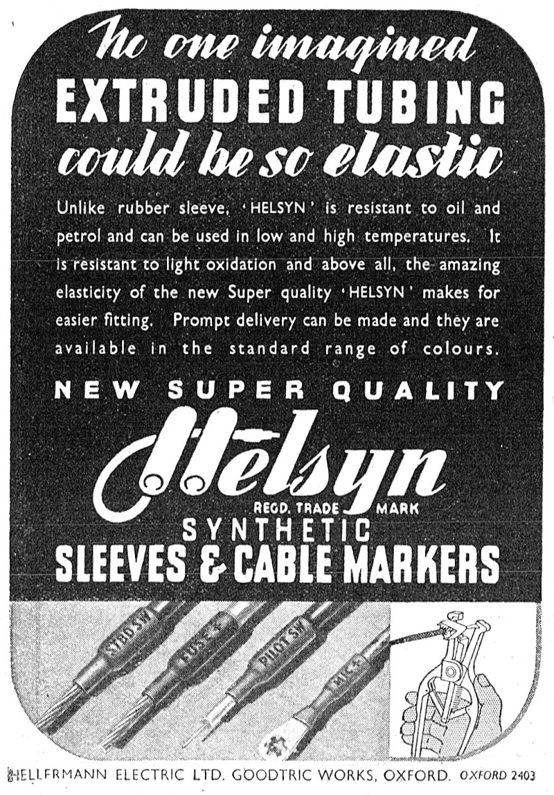 Hellermann Helsyn sleeve - Published: Aeroplane, 7th July 1944