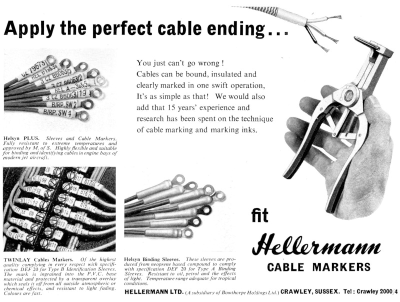 Hellermann product range - Published: Aeroplane, 1st July 1955